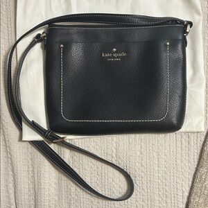 Kate Spade Black Pebbled Leather Crossbody Bag